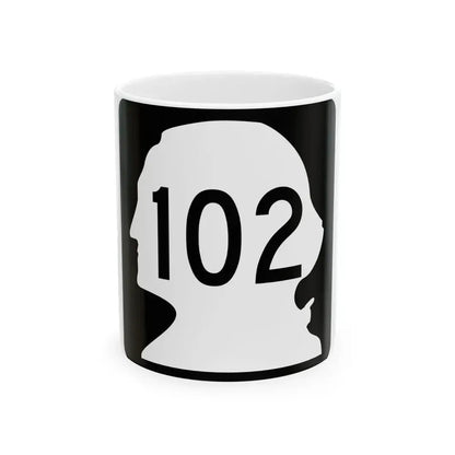 WA-102 (Washington) (Road Sign) White Coffee Mug 11oz - Go Mug Yourself