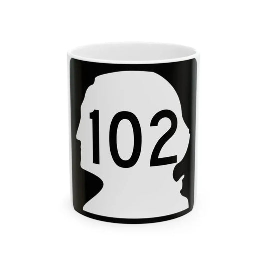 WA-102 (Washington) (Road Sign) White Coffee Mug 11oz - Go Mug Yourself
