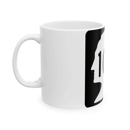 WA-104 (Washington) (Road Sign) White Coffee Mug - Go Mug Yourself