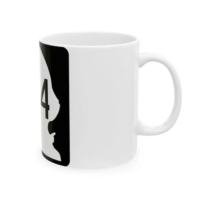 WA-104 (Washington) (Road Sign) White Coffee Mug - Go Mug Yourself