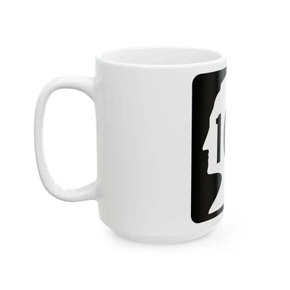WA-104 (Washington) (Road Sign) White Coffee Mug - Go Mug Yourself