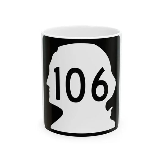WA-106 (Washington) (Road Sign) White Coffee Mug 11oz - Go Mug Yourself