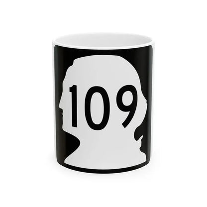 WA-109 (Washington) (Road Sign) White Coffee Mug 11oz - Go Mug Yourself