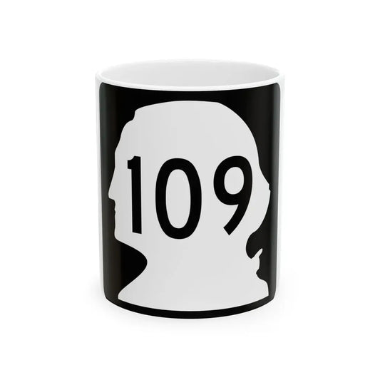 WA-109 (Washington) (Road Sign) White Coffee Mug 11oz - Go Mug Yourself