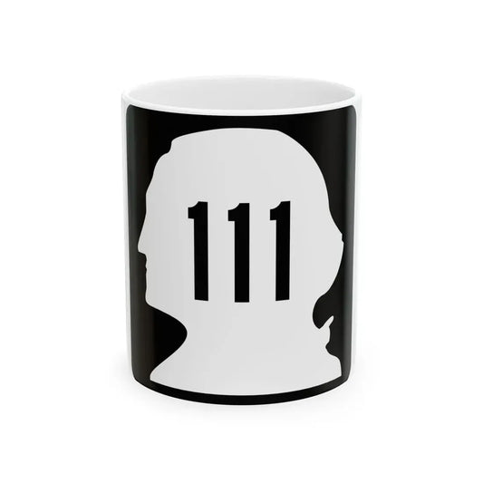 WA-111 (Washington) (Road Sign) White Coffee Mug 11oz - Go Mug Yourself
