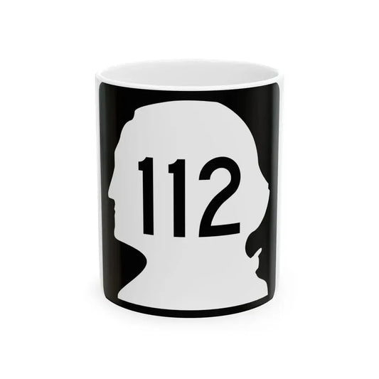 WA-112 (Washington) (Road Sign) White Coffee Mug 11oz - Go Mug Yourself