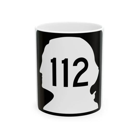 WA-112 (Washington) (Road Sign) White Coffee Mug 11oz - Go Mug Yourself