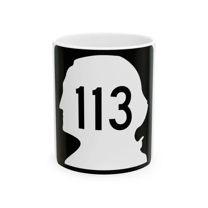 WA-113 (Washington) (Road Sign) White Coffee Mug 11oz - Go Mug Yourself