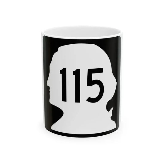 WA-115 (Washington) (Road Sign) White Coffee Mug 11oz - Go Mug Yourself