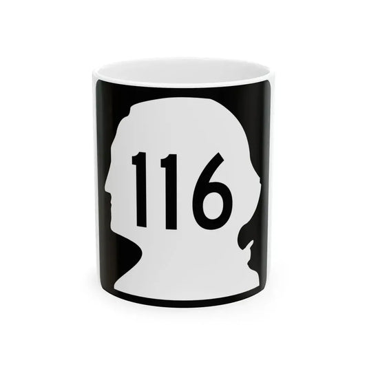 WA-116 (Washington) (Road Sign) White Coffee Mug 11oz - Go Mug Yourself
