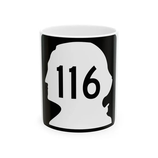 WA-116 (Washington) (Road Sign) White Coffee Mug 11oz - Go Mug Yourself
