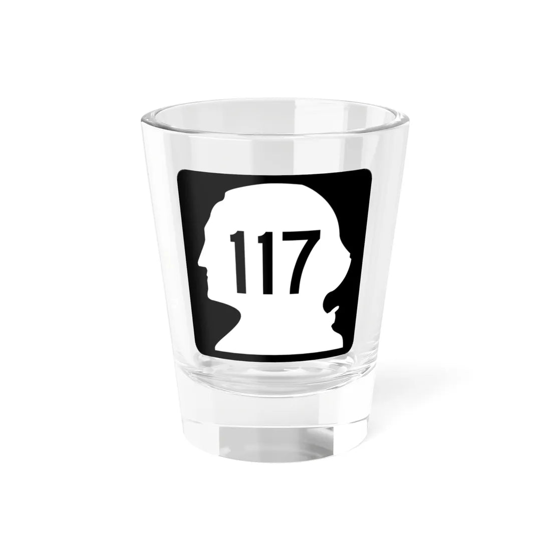 WA-117 (Washington) (Road Sign) Shot Glass 1.5oz 1.5oz - Go Mug Yourself