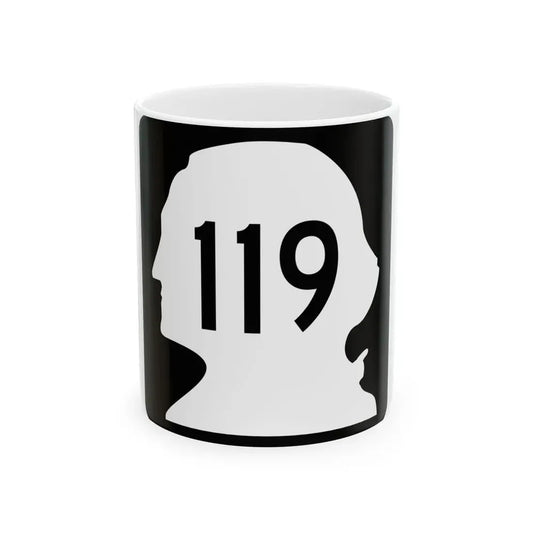 WA-119 (Washington) (Road Sign) White Coffee Mug 11oz - Go Mug Yourself