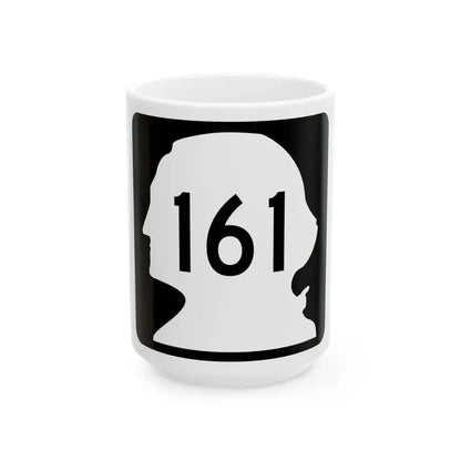 WA-161 (Washington) (Road Sign) White Coffee Mug 15oz - Go Mug Yourself