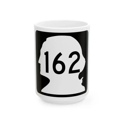 WA-162 (Washington) (Road Sign) White Coffee Mug 15oz - Go Mug Yourself