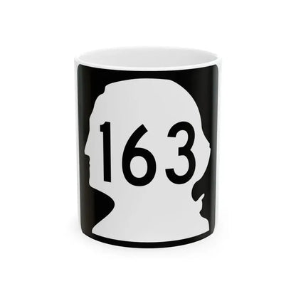 WA-163 (Washington) (Road Sign) White Coffee Mug 11oz - Go Mug Yourself