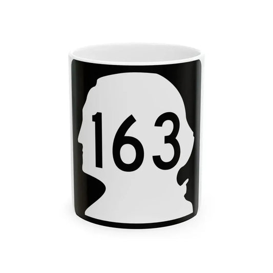 WA-163 (Washington) (Road Sign) White Coffee Mug 11oz - Go Mug Yourself