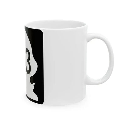 WA-163 (Washington) (Road Sign) White Coffee Mug - Go Mug Yourself