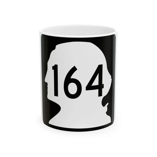 WA-164 (Washington) (Road Sign) White Coffee Mug 11oz - Go Mug Yourself