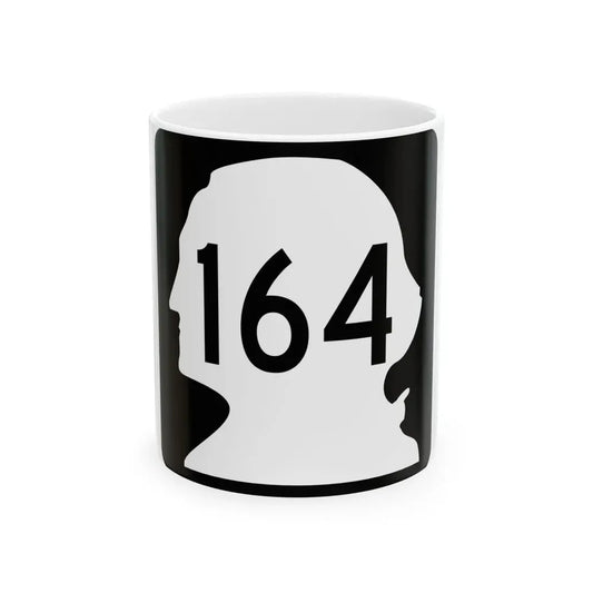 WA-164 (Washington) (Road Sign) White Coffee Mug 11oz - Go Mug Yourself