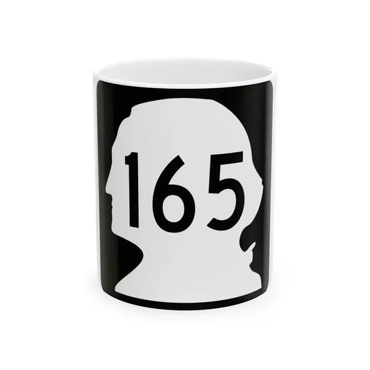WA-165 (Washington) (Road Sign) White Coffee Mug 11oz - Go Mug Yourself