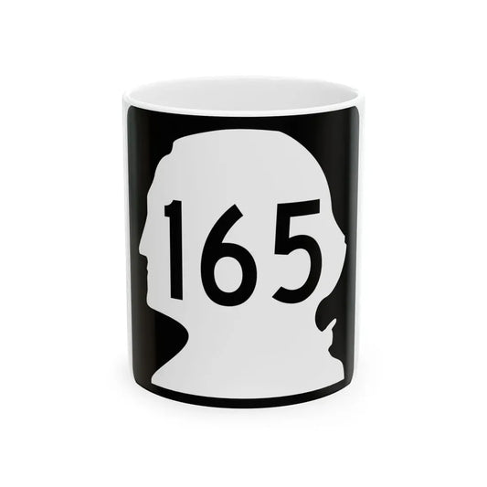 WA-165 (Washington) (Road Sign) White Coffee Mug 11oz - Go Mug Yourself