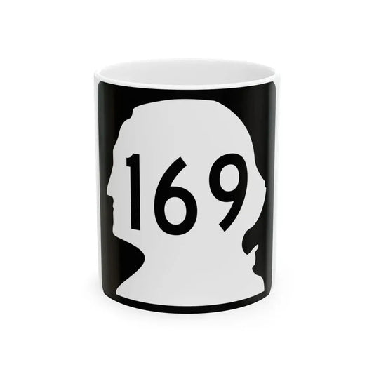 WA-169 (Washington) (Road Sign) White Coffee Mug 11oz - Go Mug Yourself