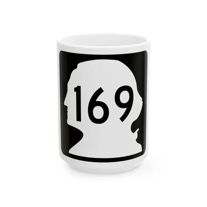 WA-169 (Washington) (Road Sign) White Coffee Mug 15oz - Go Mug Yourself