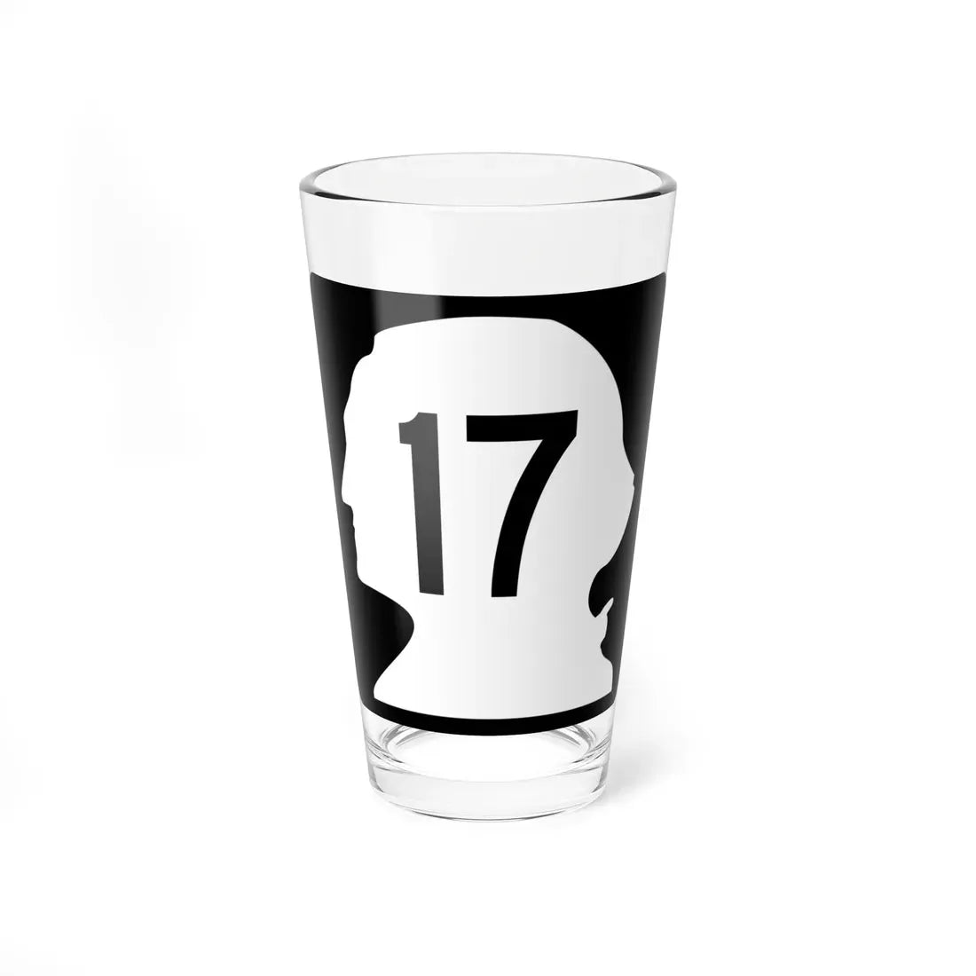 WA-17 (Washington) (Road Sign) Pint Glass 16oz 16oz - Go Mug Yourself