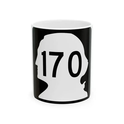 WA-170 (Washington) (Road Sign) White Coffee Mug 11oz - Go Mug Yourself