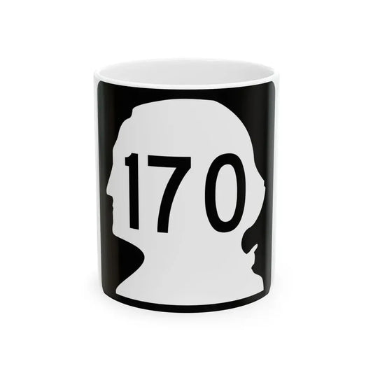 WA-170 (Washington) (Road Sign) White Coffee Mug 11oz - Go Mug Yourself