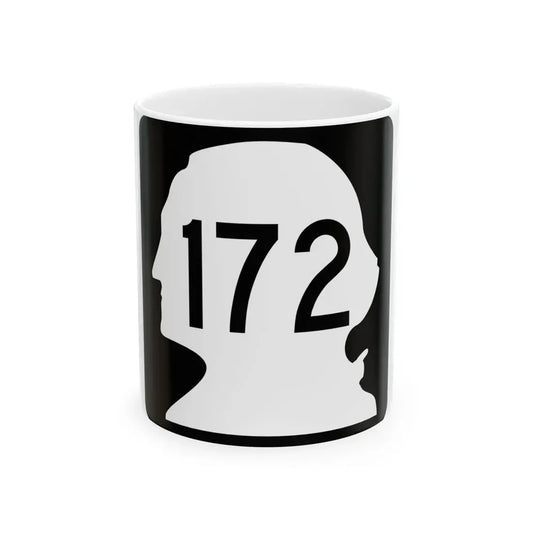 WA-172 (Washington) (Road Sign) White Coffee Mug 11oz - Go Mug Yourself