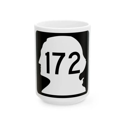 WA-172 (Washington) (Road Sign) White Coffee Mug 15oz - Go Mug Yourself