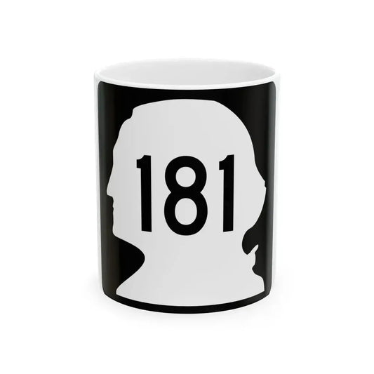 WA-181 (Washington) (Road Sign) White Coffee Mug 11oz - Go Mug Yourself