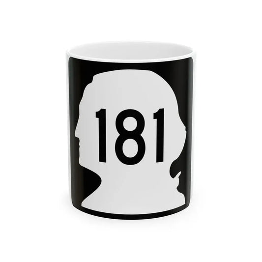 WA-181 (Washington) (Road Sign) White Coffee Mug 11oz - Go Mug Yourself