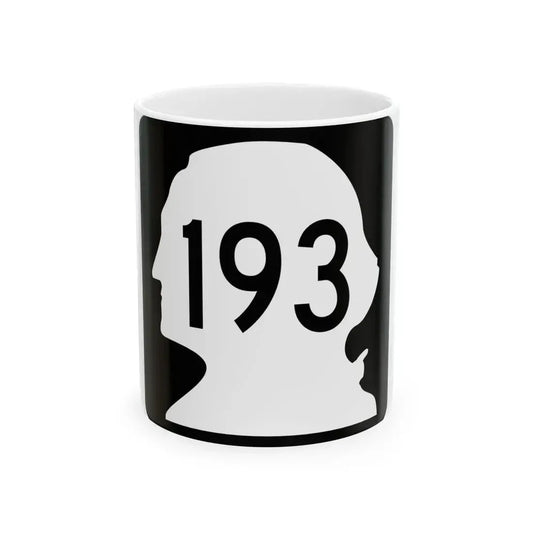 WA-193 (Washington) (Road Sign) White Coffee Mug 11oz - Go Mug Yourself