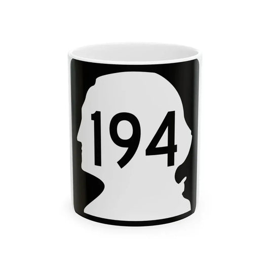 WA-194 (Washington) (Road Sign) White Coffee Mug 11oz - Go Mug Yourself
