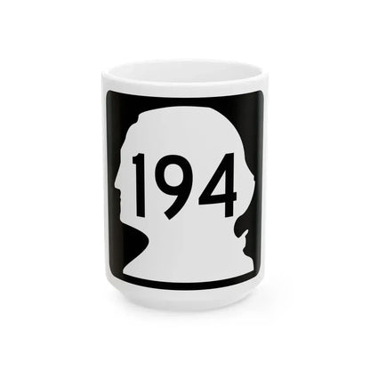 WA-194 (Washington) (Road Sign) White Coffee Mug 15oz - Go Mug Yourself