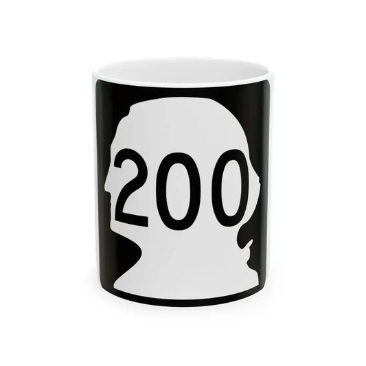 WA-200 (Washington) (Road Sign) White Coffee Mug 11oz - Go Mug Yourself