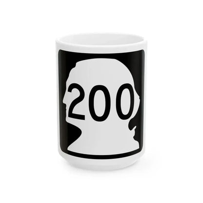 WA-200 (Washington) (Road Sign) White Coffee Mug 15oz - Go Mug Yourself