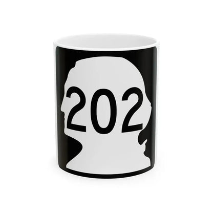 WA-202 (Washington) (Road Sign) White Coffee Mug 11oz - Go Mug Yourself