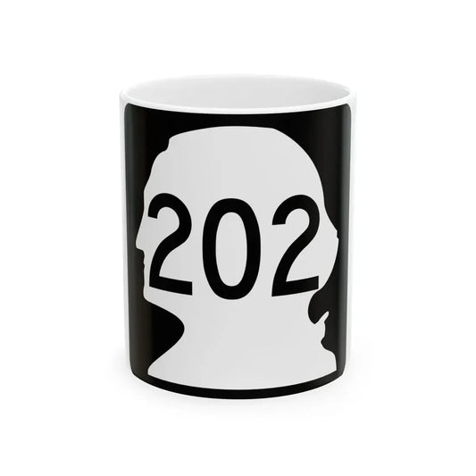 WA-202 (Washington) (Road Sign) White Coffee Mug 11oz - Go Mug Yourself
