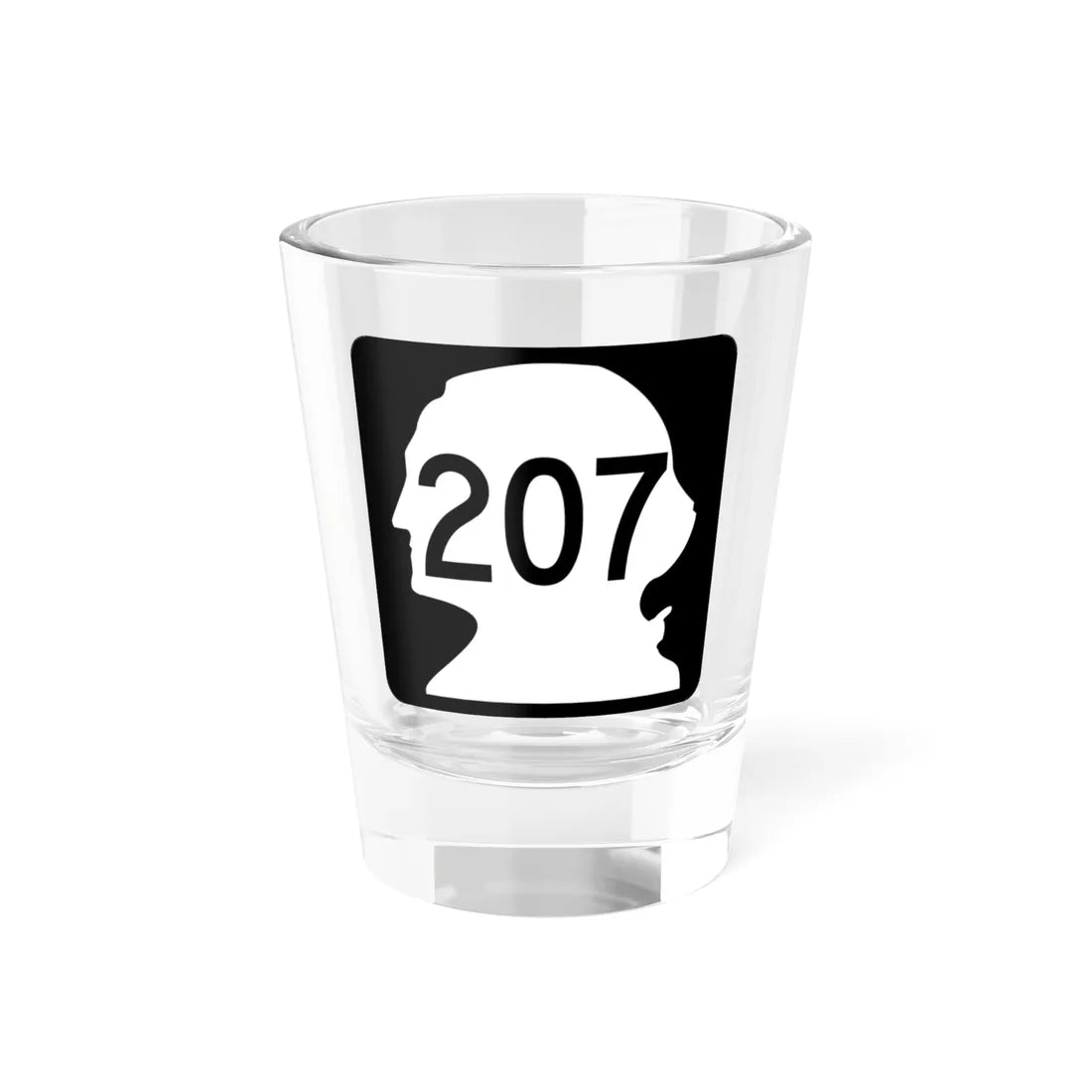 WA-207 (Washington) (Road Sign) Shot Glass 1.5oz 1.5oz - Go Mug Yourself