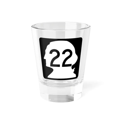 WA-22 (Washington) (Road Sign) Shot Glass 1.5oz 1.5oz - Go Mug Yourself