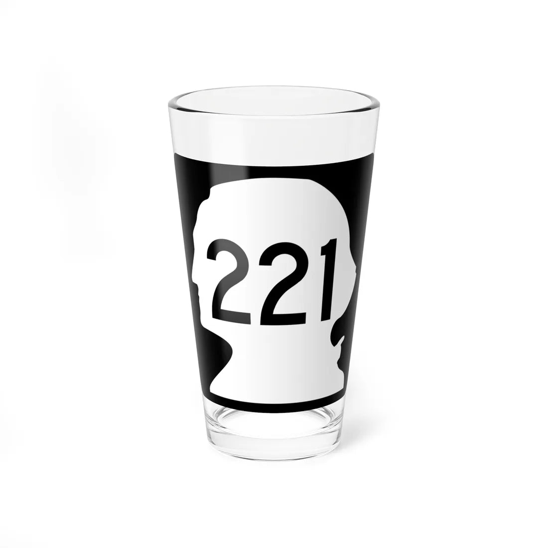 WA-221 (Washington) (Road Sign) Pint Glss 16oz 16oz - Go Mug Yourself