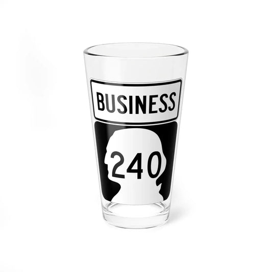WA-240 Business (Washington) (Road Sign) Pint Glass 16oz 16oz - Go Mug Yourself