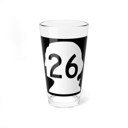 WA-26 (Washington) (Road Sign) Pint Glass 16oz 16oz - Go Mug Yourself
