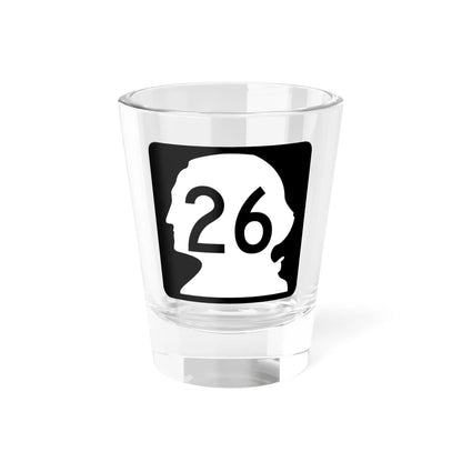 WA-26 (Washington) (Road Sign) Shot Glass 1.5oz 1.5oz - Go Mug Yourself