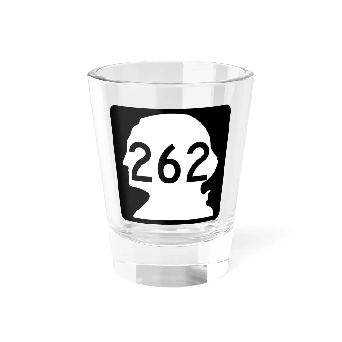 WA-262 (Washington) (Road Sign) Shot Glass 1.5oz 1.5oz - Go Mug Yourself