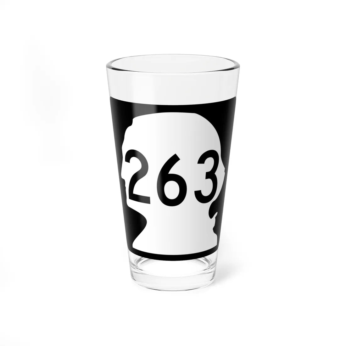 WA-263 (Washington) (Road Sign) Pint Glss 16oz 16oz - Go Mug Yourself